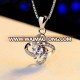 AB84204 Handmade Polished Cross Choker Necklace Crystal Diamond Chain Necklace for Women