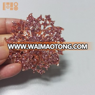 wholesale rose gold brooch without pins / channel brooch