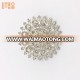 60mm korean sliver jewelry elegant bridal crystal rhinestone brooch